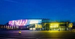 In brilliant colors, Rotterdam&#039;s AHOY arena, will be the main stage for this year&#039;s Eurovision Song Contest. 